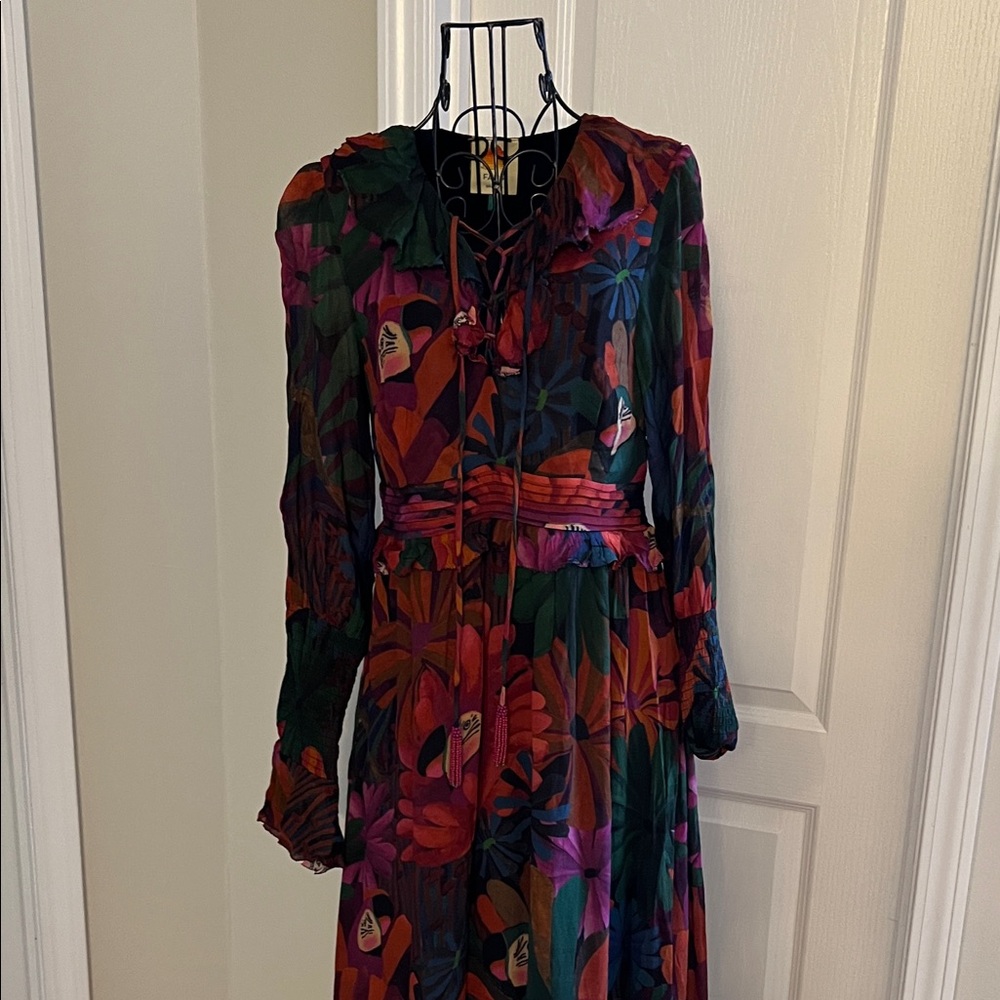 FARM Rio Vibrant Long Sleeve Dress